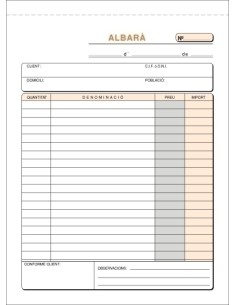 TALON. CAT. ALBARANES 4º NATURAL LOAN